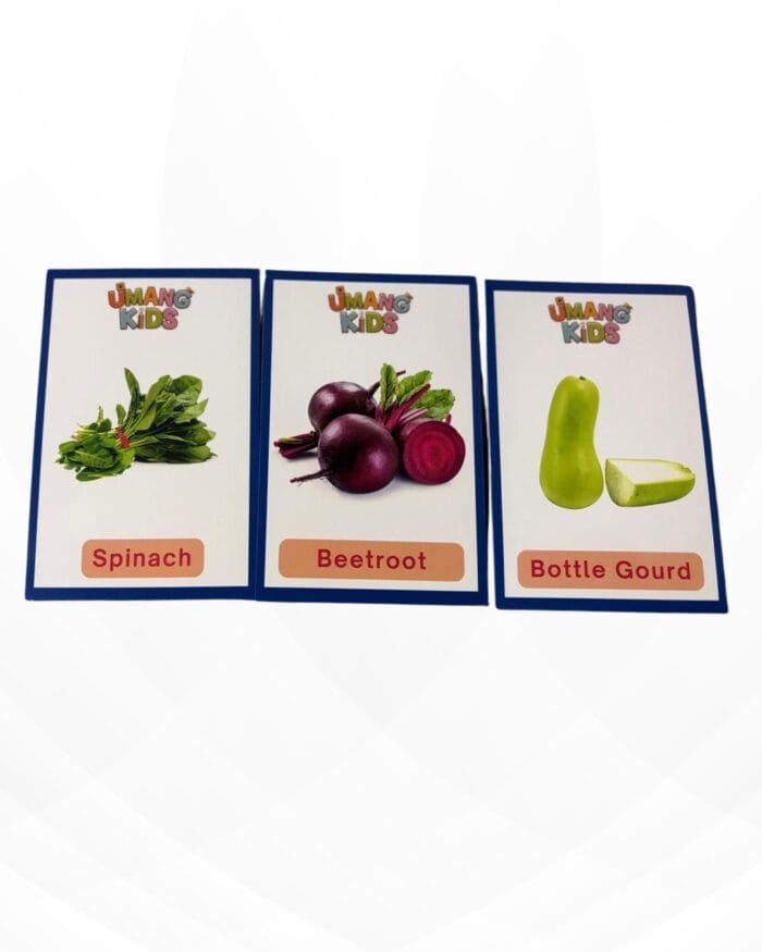  Vegetable Flashcards for Kids