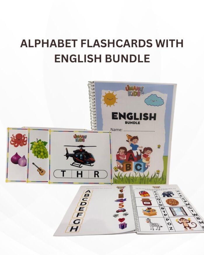 Alphabet Reusable Flashcards + English Activity Bundle