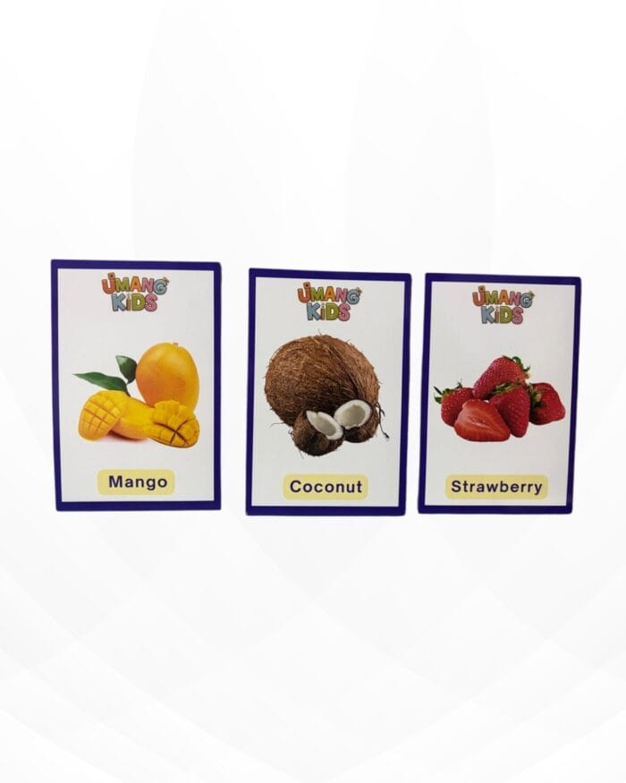 fruit flashcards for kids