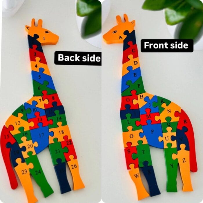 Double-Sided Alphabet & Number Puzzle