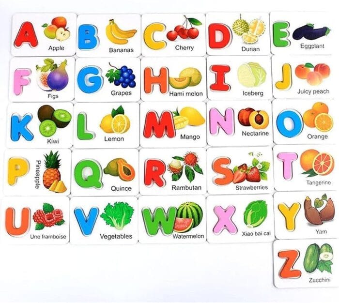 Alphabets with Recognition Cards