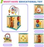 5-in-1 Wooden Activity Cube