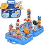 Space-Themed Puzzle & Construction Kit for Kids