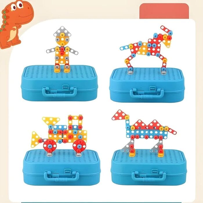 Space-Themed Puzzle & Construction Kit for Kids