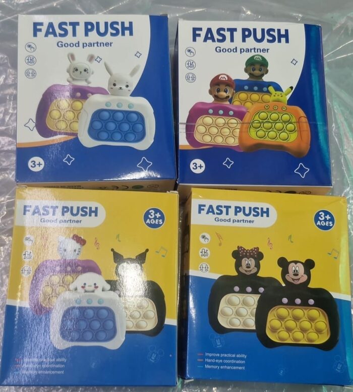 Character Push Pop It Game – Fun Fidget Toy with Light & Sound for Kids